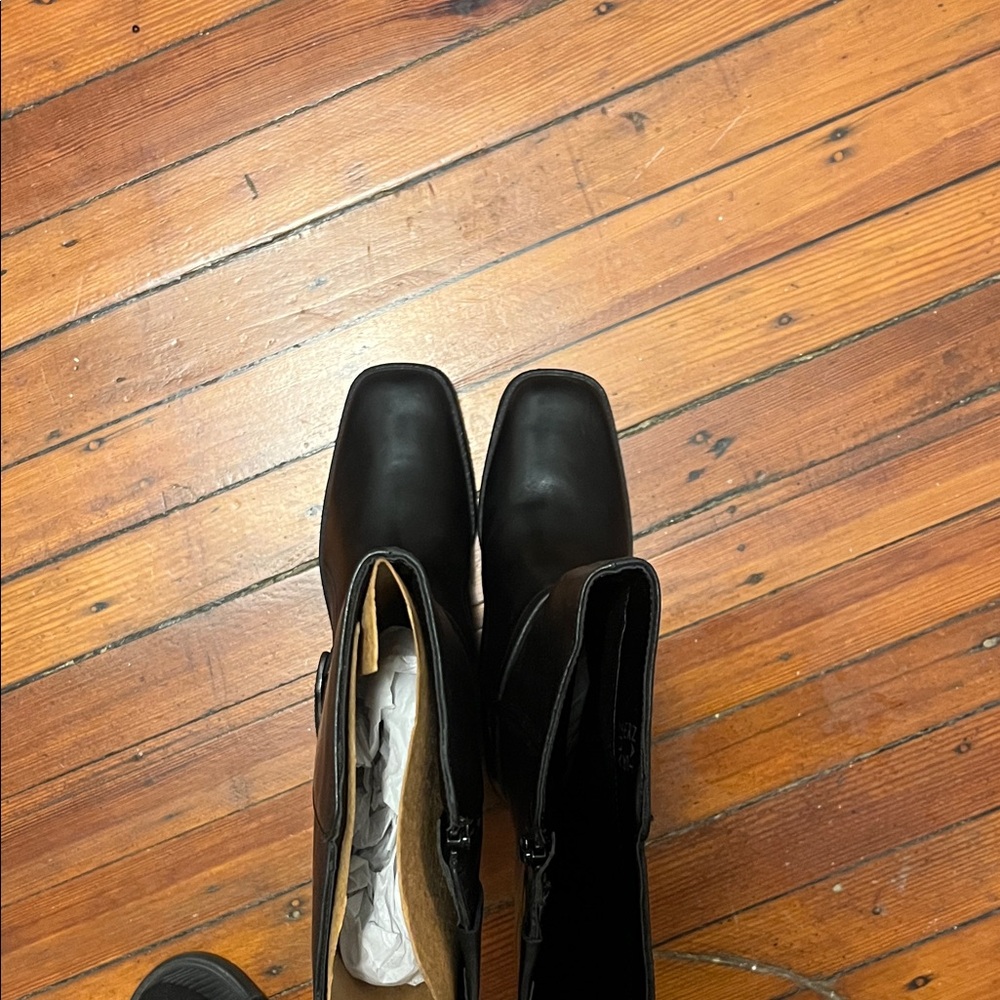 Naturalizer Black Riding Boots - Picture 5 of 8